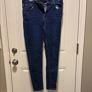 Fashion Nova Dark Blue Skinny Jeans
